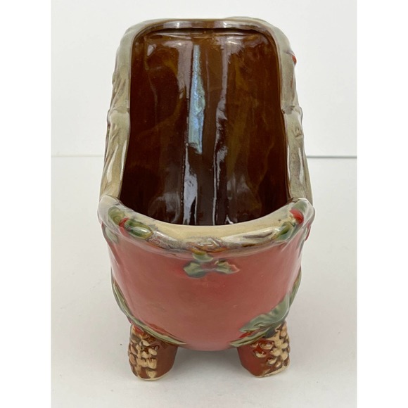 Holly Berry Acorn Ceramic Santa Christmas | Mercari Holly Berry Acorn Ceramic Santa Christmas Sleigh Figurine Planter Centerpiece